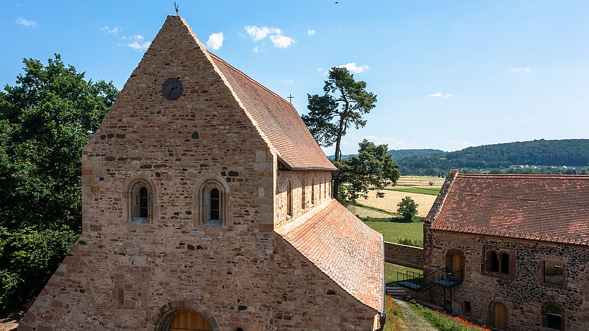 Klostergebäude auf dem Gelände der landwirtschaftlichen Staatsdomäne Konradsdorf.