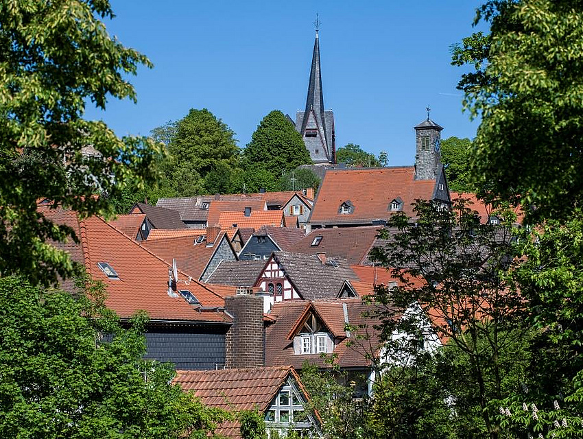 Malerische Lage - Blick auf die Ortenberger Altstadt (Foto: Winfried Ebrhardt)